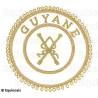 Badge / Macaron GLNF – Grande tenue provinciale – Grand Directeur des Cérémonies – Guyane – Brodé main